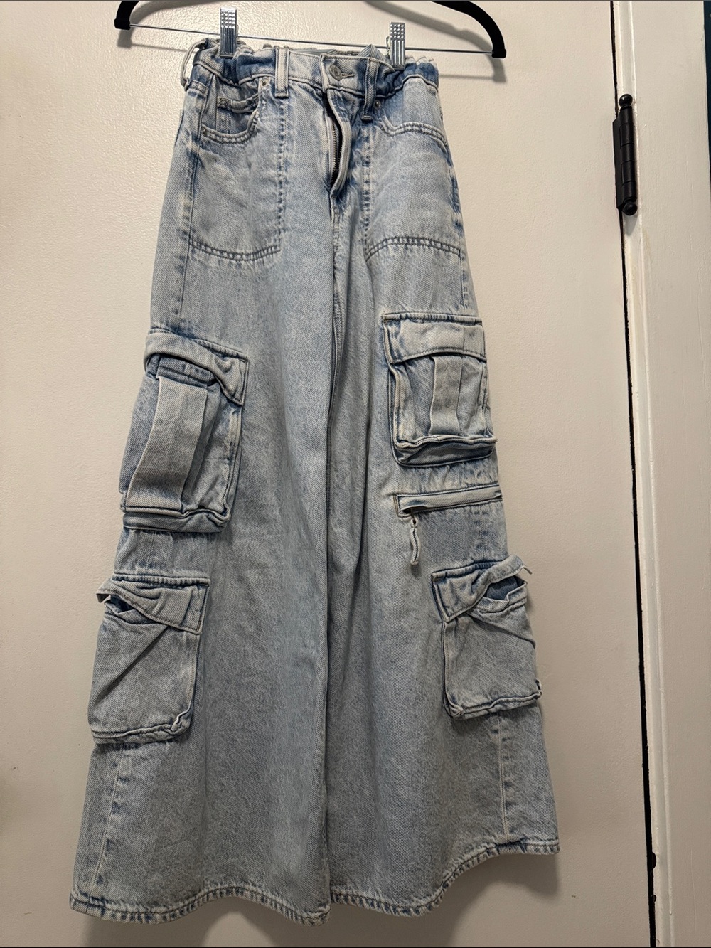 GAP Light Blue Cargo Denim Jeans for Kids - Utility Pockets